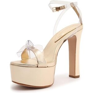 SCHUTZ Gold Platform Heels